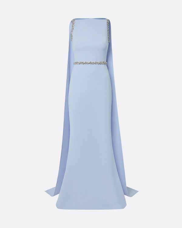 Ginevra Soft Sky Long Dress - Image 5