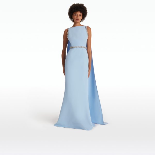 Ginevra Soft Sky Long Dress - Image 6
