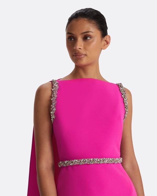 Ginevra Wild Strawberry Long Dress - Image 3