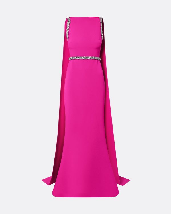 Ginevra Wild Strawberry Long Dress - Image 5