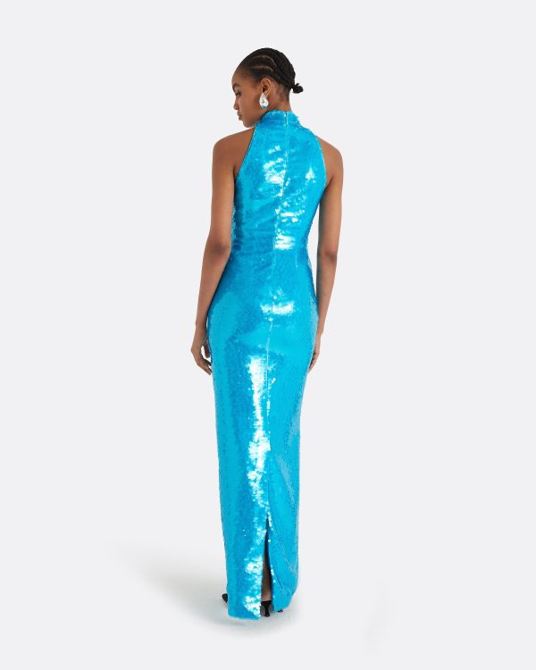 Viba Aquamarine Long Dress - Image 2