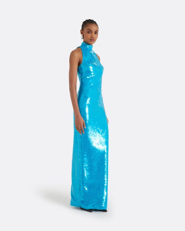 Viba Aquamarine Long Dress - Image 4