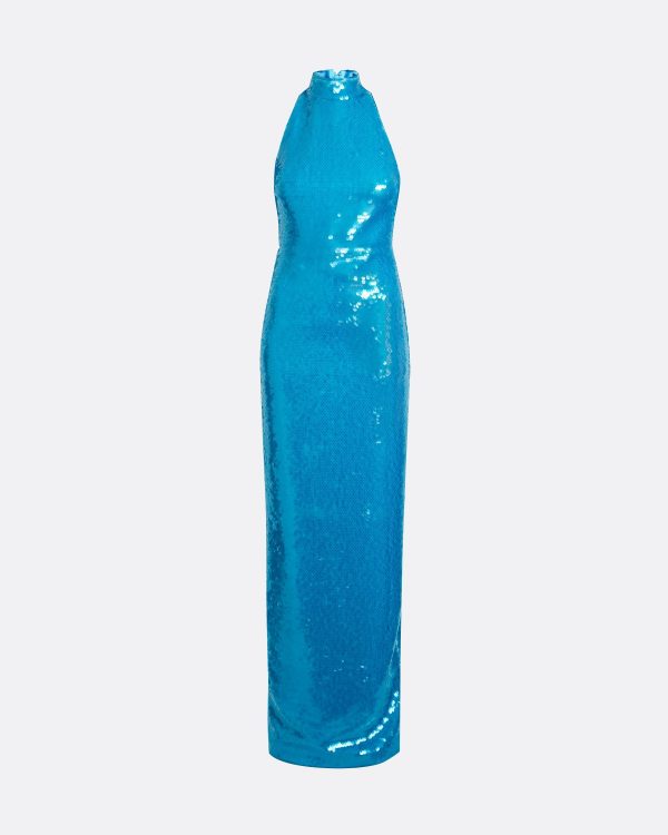 Viba Aquamarine Long Dress - Image 5