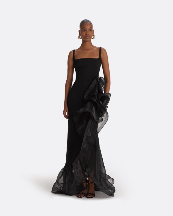 Derry Black Long Dress