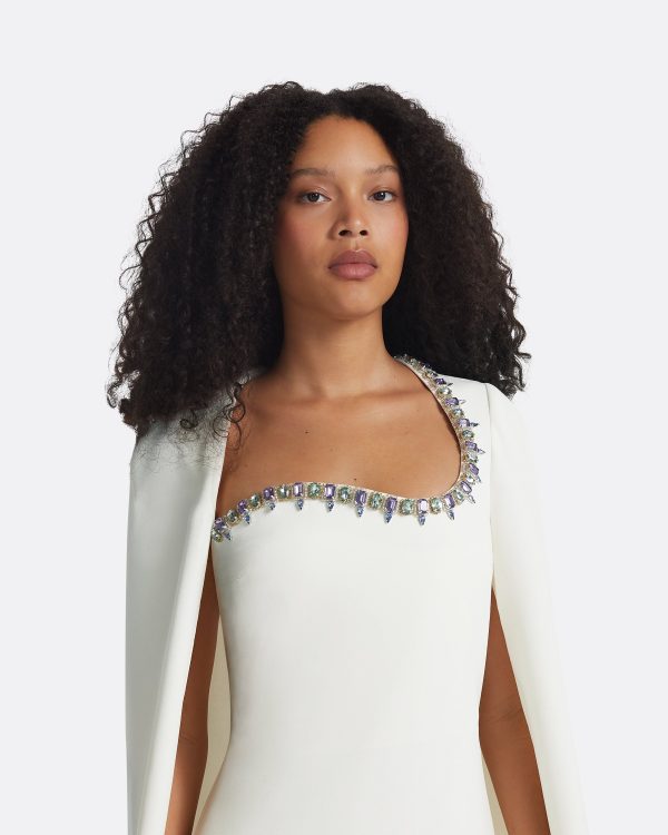 Mattia Ivory Long Dress - Image 3