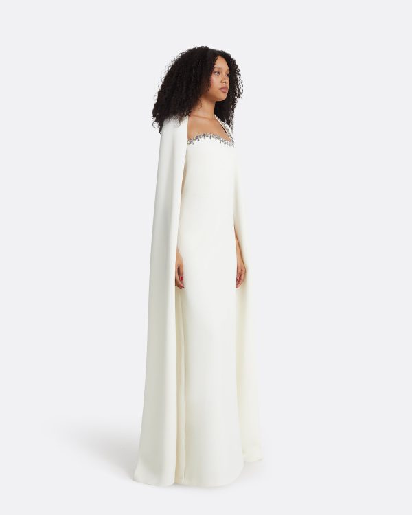 Mattia Ivory Long Dress - Image 4