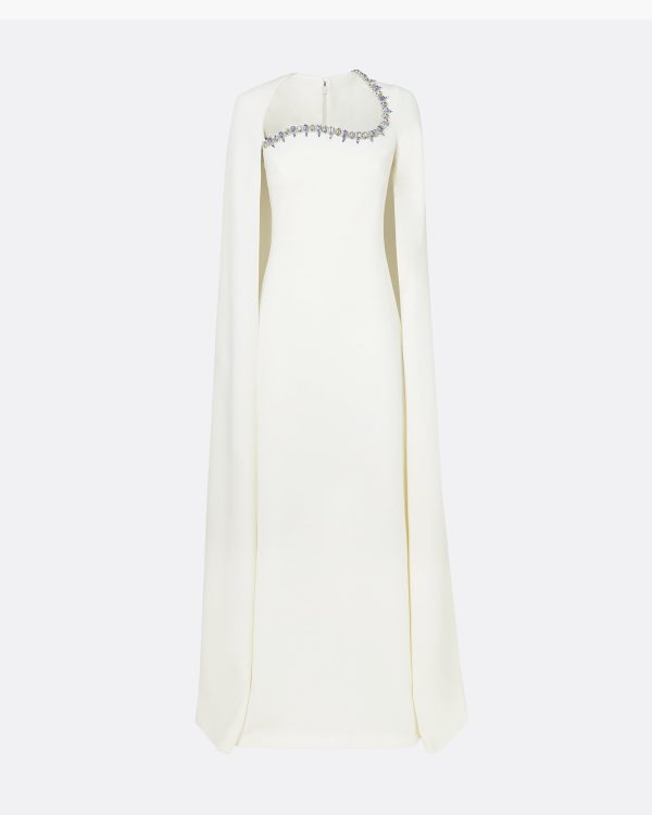 Mattia Ivory Long Dress - Image 5