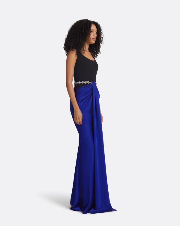 Marlena Embroidered Marrakech & Black Long Dress - Image 4
