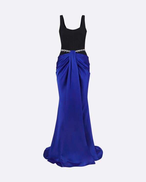 Marlena Embroidered Marrakech & Black Long Dress - Image 5