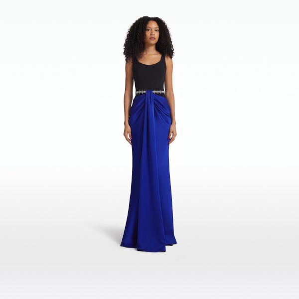 Marlena Embroidered Marrakech & Black Long Dress - Image 6