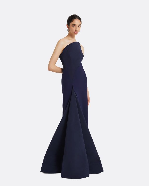 Bengi Azurite Blue Long Dress - Image 4