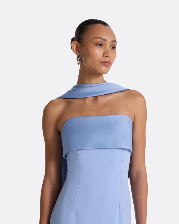 Roshana Carolina Blue Long Dress - Image 3