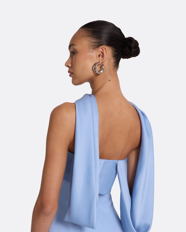 Roshana Carolina Blue Long Dress - Image 4