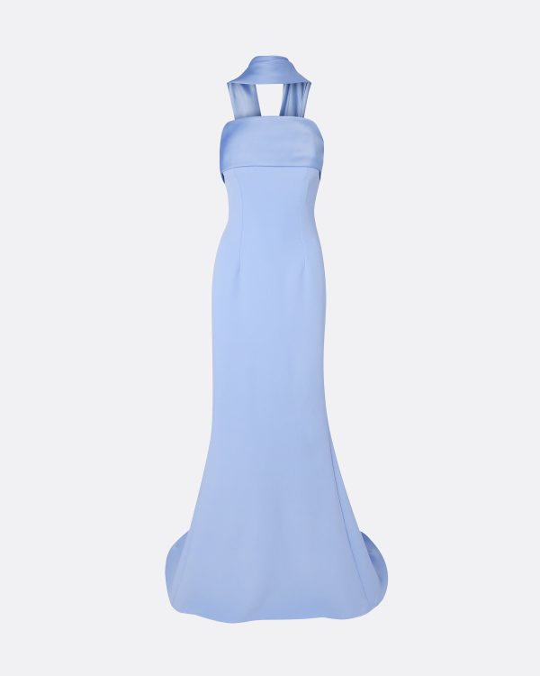 Roshana Carolina Blue Long Dress - Image 6