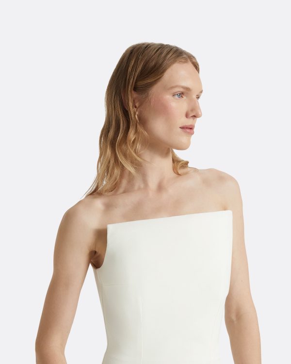 Pia Ivory Long Dress - Image 3