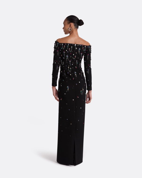 Gioia Black Long Dress - Image 2