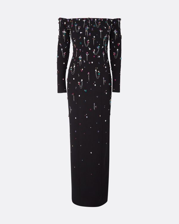 Gioia Black Long Dress - Image 5