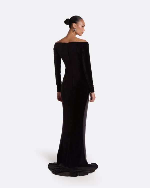 Pazienza Black Long Dress - Image 2