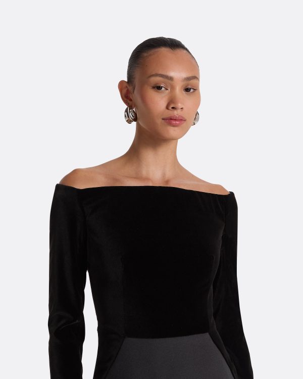 Pazienza Black Long Dress - Image 3