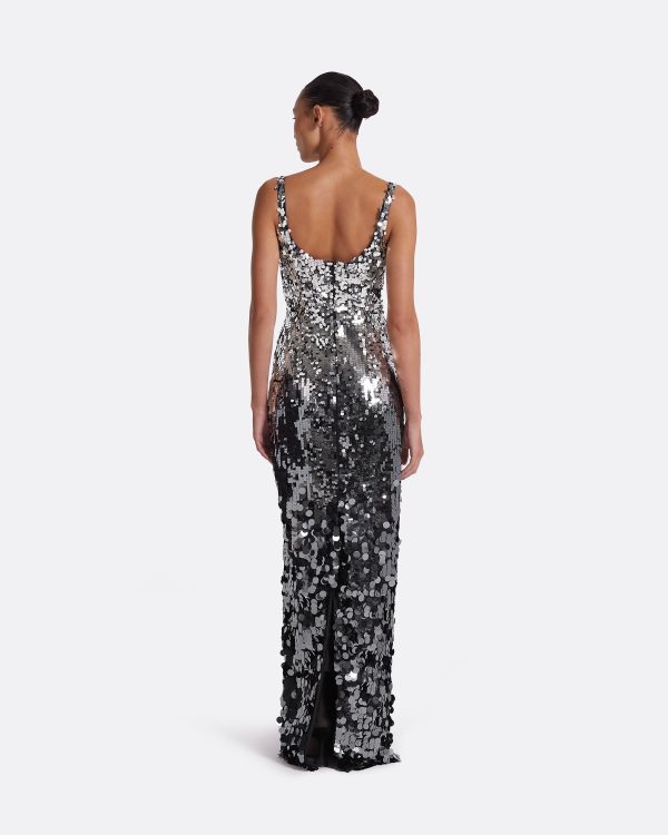 Kristena Gunmetal Long Dress - Image 2