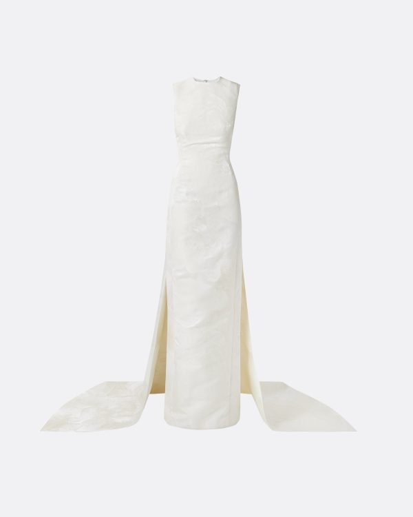 Alina Ivory Long Dress - Image 5