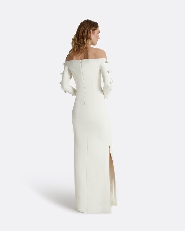 Morag Ivory Long Dress - Image 2
