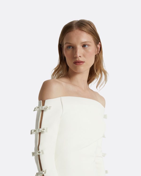Morag Ivory Long Dress - Image 3