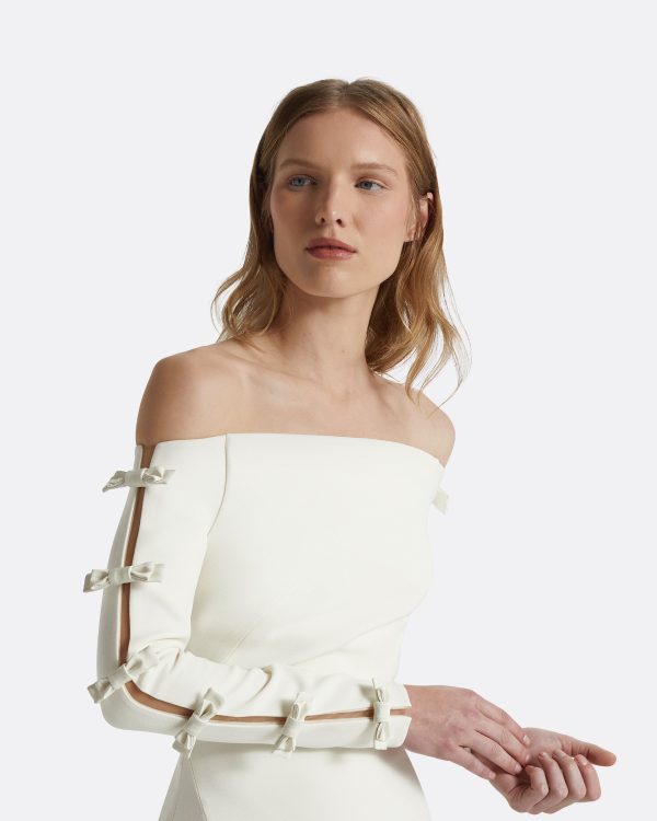 Morag Ivory Long Dress - Image 5