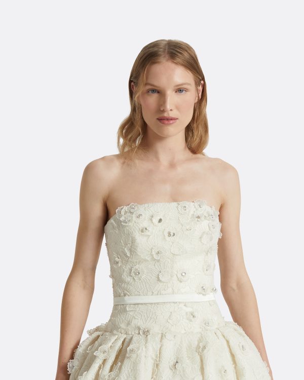 Seda Ivory Long Dress - Image 3