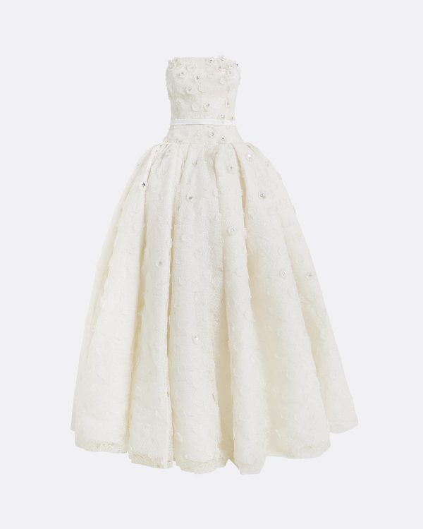 Seda Ivory Long Dress - Image 5
