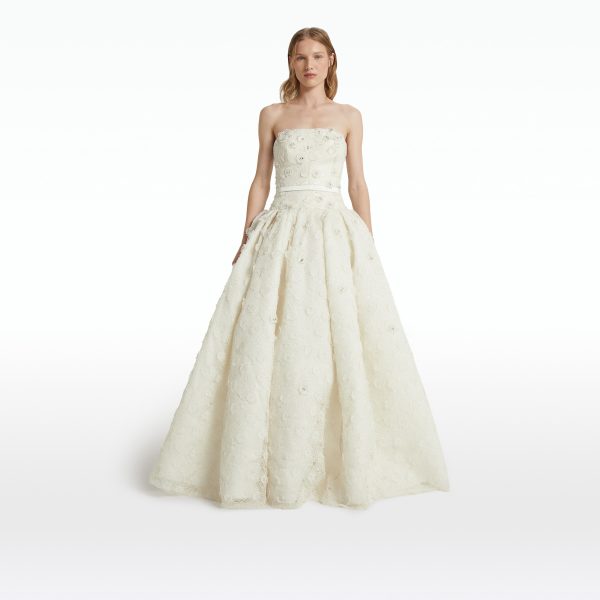 Seda Ivory Long Dress - Image 6