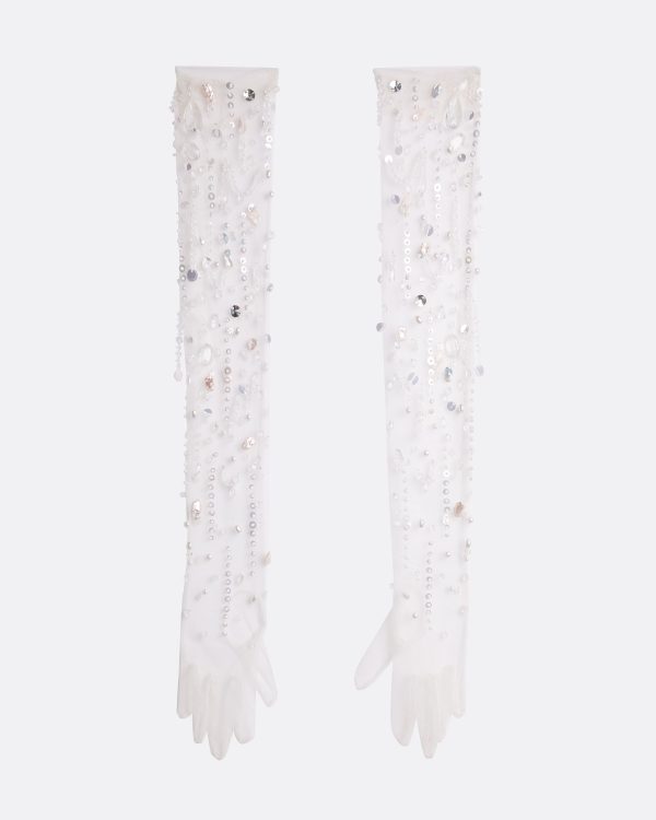 Astin Ivory and Cecil Embroidery Gloves