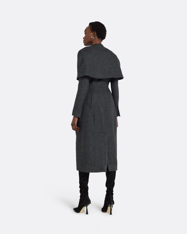 Hannah Speckled Grey Coat - Image 2