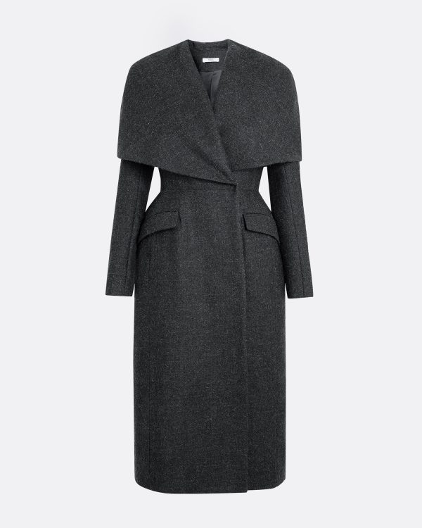 Hannah Speckled Grey Coat - Image 7