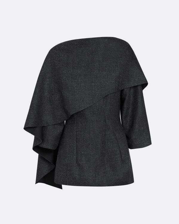Etta Speckled Grey Jacket - Image 5