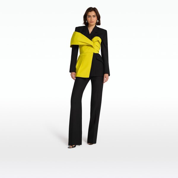 Lenalle Black & Chartreuse Jacket - Image 6