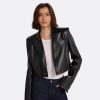 Craine Black Vegan Leather Jacket - Image 3