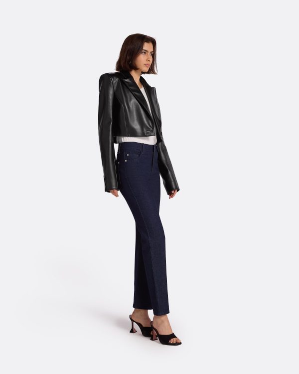 Craine Black Vegan Leather Jacket - Image 4