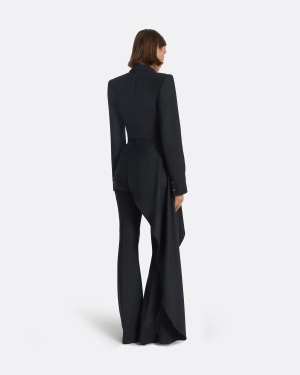 Elorena Charcoal Wool Jacket - Image 2