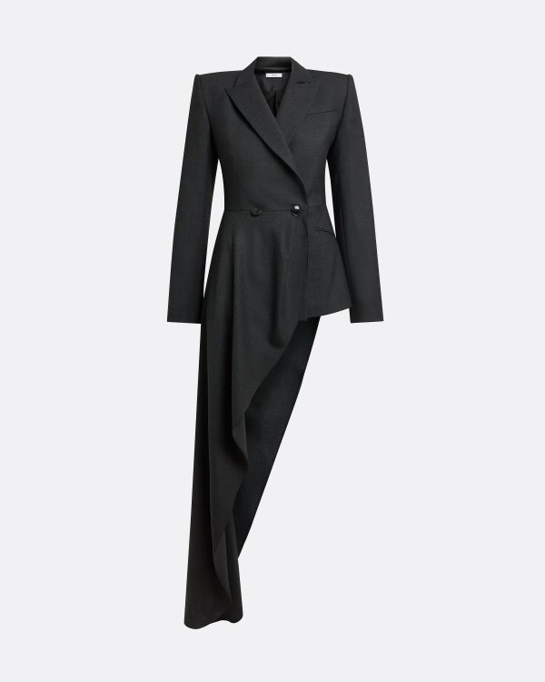 Elorena Charcoal Wool Jacket - Image 5