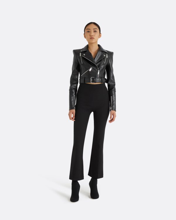 Euphemie Black Vegan Leather Jacket - Image 6