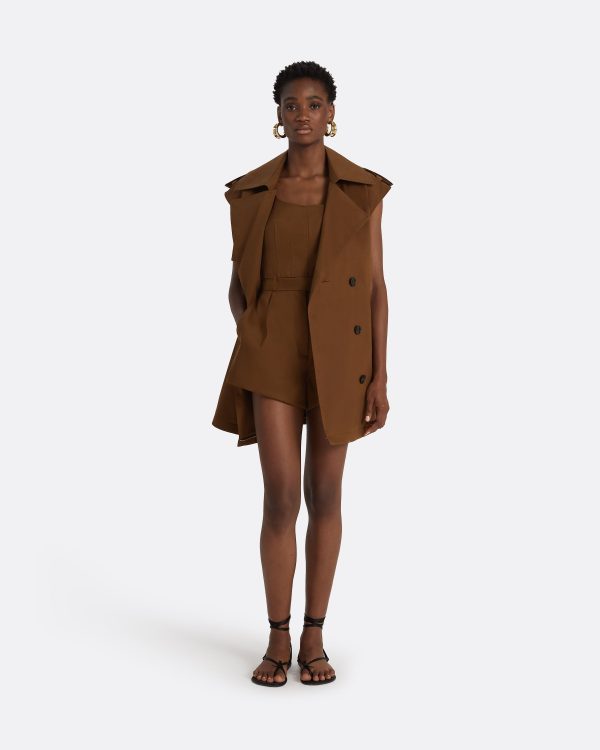 Merrik Deep Brown Modular Coat - Image 3