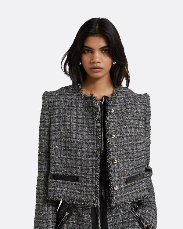 Amelia Metallic Greyscale Jacket - Image 3