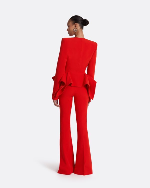 Renna Scarlet Red Jacket - Image 2