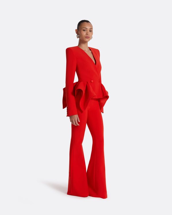 Renna Scarlet Red Jacket - Image 4