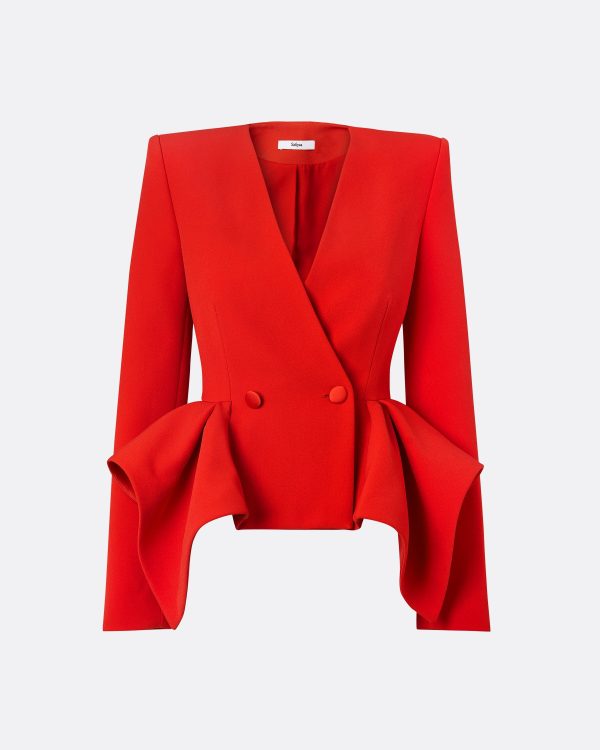 Renna Scarlet Red Jacket - Image 5