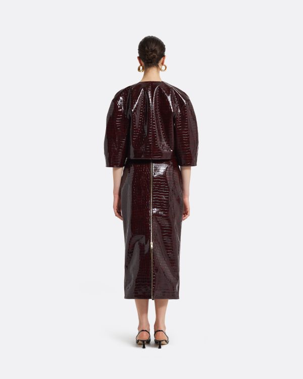 Garip Burgundy Jacket - Image 2