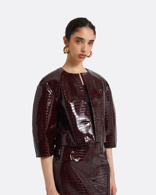 Garip Burgundy Jacket - Image 3