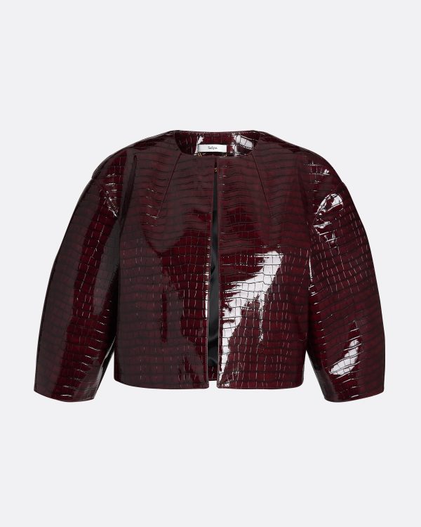 Garip Burgundy Jacket - Image 5