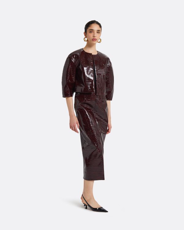Garip Burgundy Jacket - Image 6